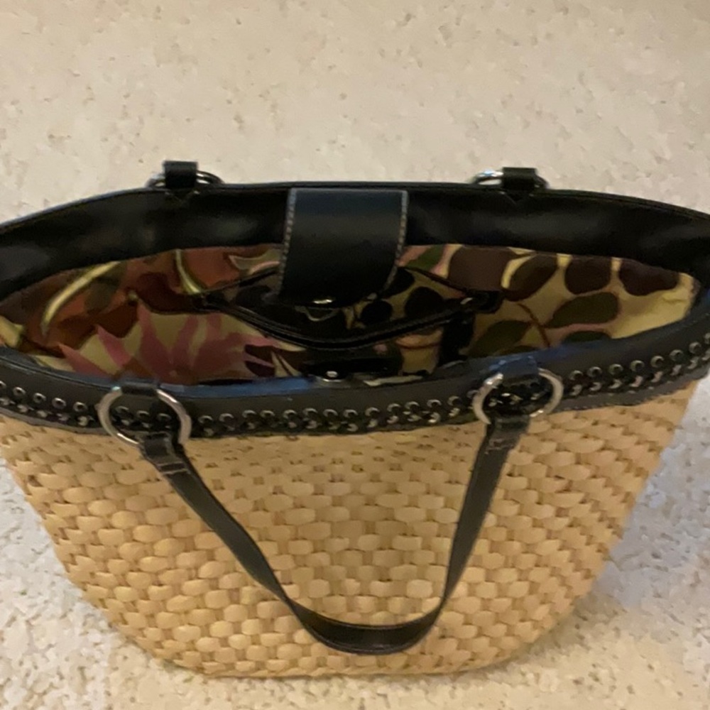 Kate Landry straw pocketbook